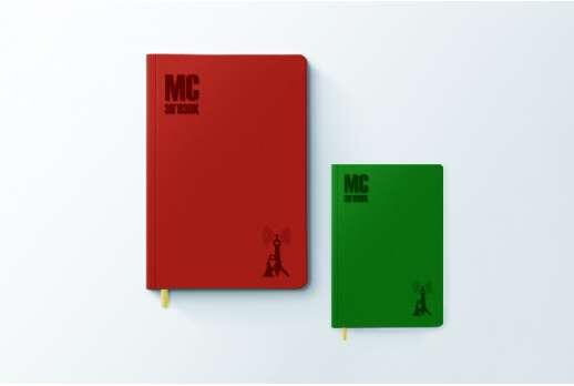 Branded diaries with logo A5 and A6 format